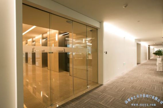 玻璃自动门-腾讯大厦通道口整体设计方案
