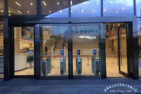 深圳香港中文大学-大门玻璃自动门
